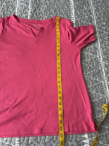 Talbots Damen T-Shirt L Rundhals V-Ausschnitt Kurzarm - Bild 6 von 6