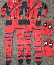KIDS CHILDS DEADPOOL COSPLAY COSTUME SET SIZE 130 6- 8 YEARS OLD