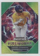 2020 Panini Prizm Draft Picks Fireworks Green & Yellow Hyper Daniel Cabrera 0ne3