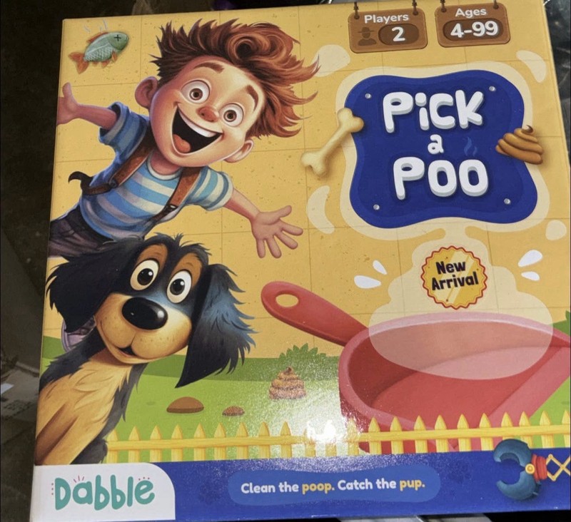 Dabble Pick a Poo Animals Board Game Complete Game 2 Players Ages 4-99 2023