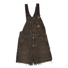 Carhartt Double Knee Overalls - 31 Waist Brown Cotton