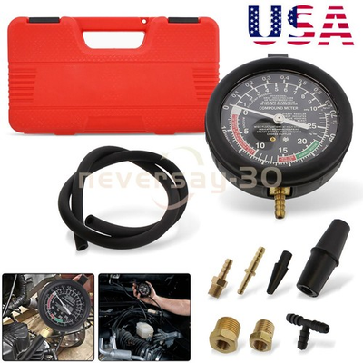 #ad 2026 Carburetor Intake Manifold Vacuum Fuel Pump Pressure Tester Gauge Test Kit $18.79