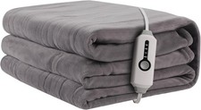 Electric Heated Blanket 72"x 84" Full Size, Soft Coral Fleece with 4 Heat Levels