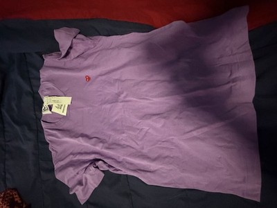 Comme Des Garcons Play Purple Logo Men's Cotton T-Shirt Crew Neck Size L