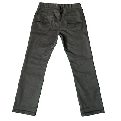 GUESS Jeans Herren Del-Mar Fit Schwarz Größe W31 L30 Slim Straight Denim Dark Wash.