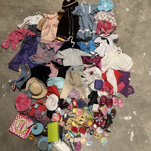 American Girl Doll Large Misc Clothes Shoes and Accessories Lot Over 50 Pieces