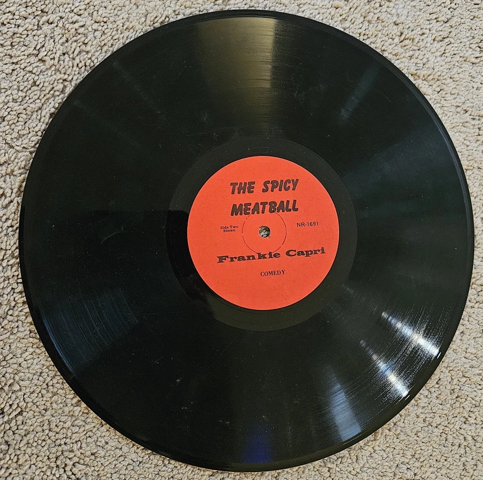 Frankie Capri The Spicy Meatball Vinyl LP AUTOGRAPHED. RARE Comedy. So Try It... Foto 3 de 4