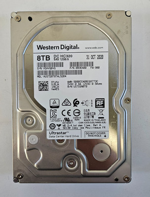 Western Digital Ultrastar DC HC320 8TB SAS 3.5'' Internal HDD HUS728T8TAL5204
