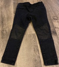 Crazy 8 Super Skinny Black Jegging Girls Sz 4 Adjustable Waist EUC