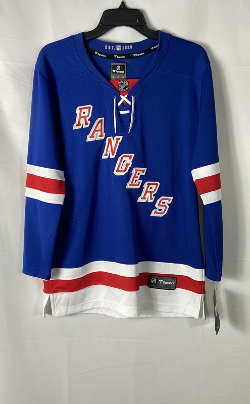 Fanatics Women's New York Rangers Breakaway Blank Home Jersey Blue NWT Sz S