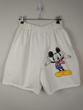 Vintage Mickey By Jerry Leigh Shorts Womens Large Denim Jean Hawaii Mouse Disney