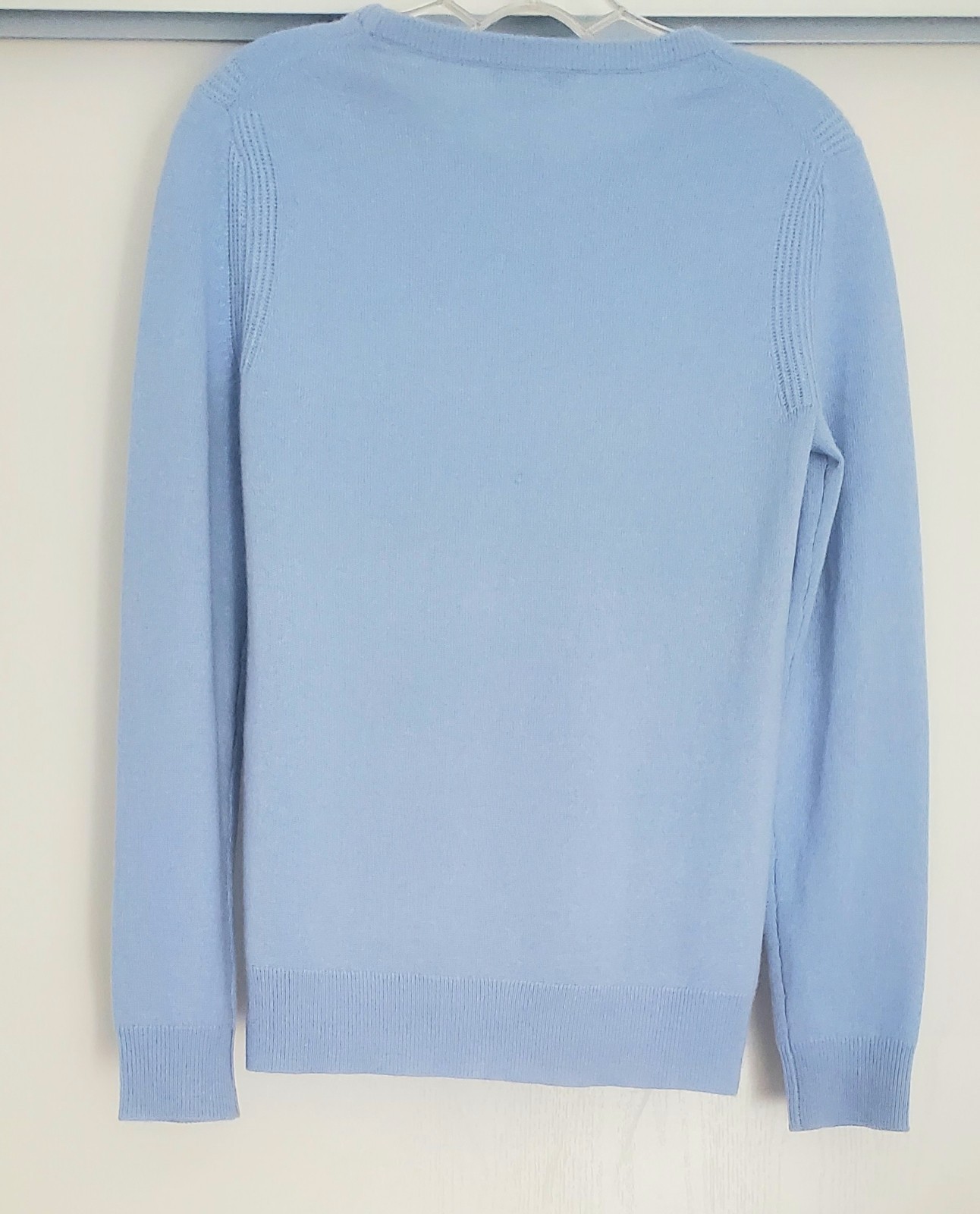 NWOT Classics by Worth 100% Italian Cashmere Blue Pullover Sweater Size SM