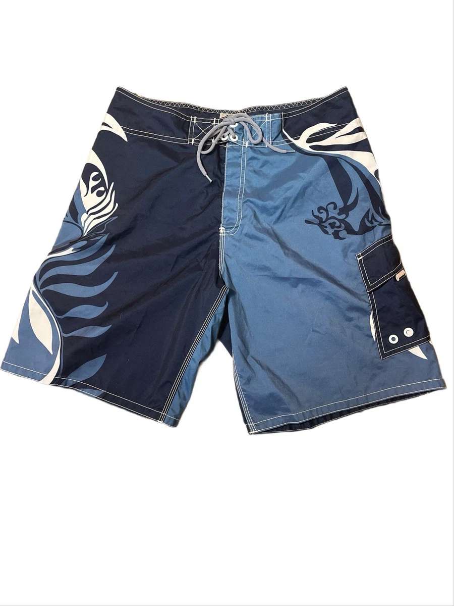 Tommy Hilfiger Short de Bain Homme Floral Tropical AOP Ciel Désert
