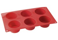 Silikon Muffinform 6Er Rot 30X18Cm Antihaft SpüLmaschinenfest