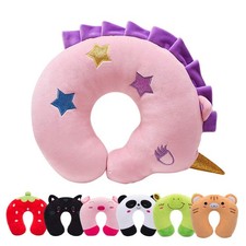Travel Pillow for Kids,Cute Animal Toddler Neck Pillow for Boys Girls,Soft Ne...