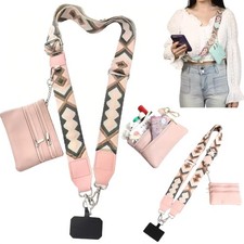 Crossbody Body Phone Holder for Women, New Phone Strap with Zippered Pouch, A...