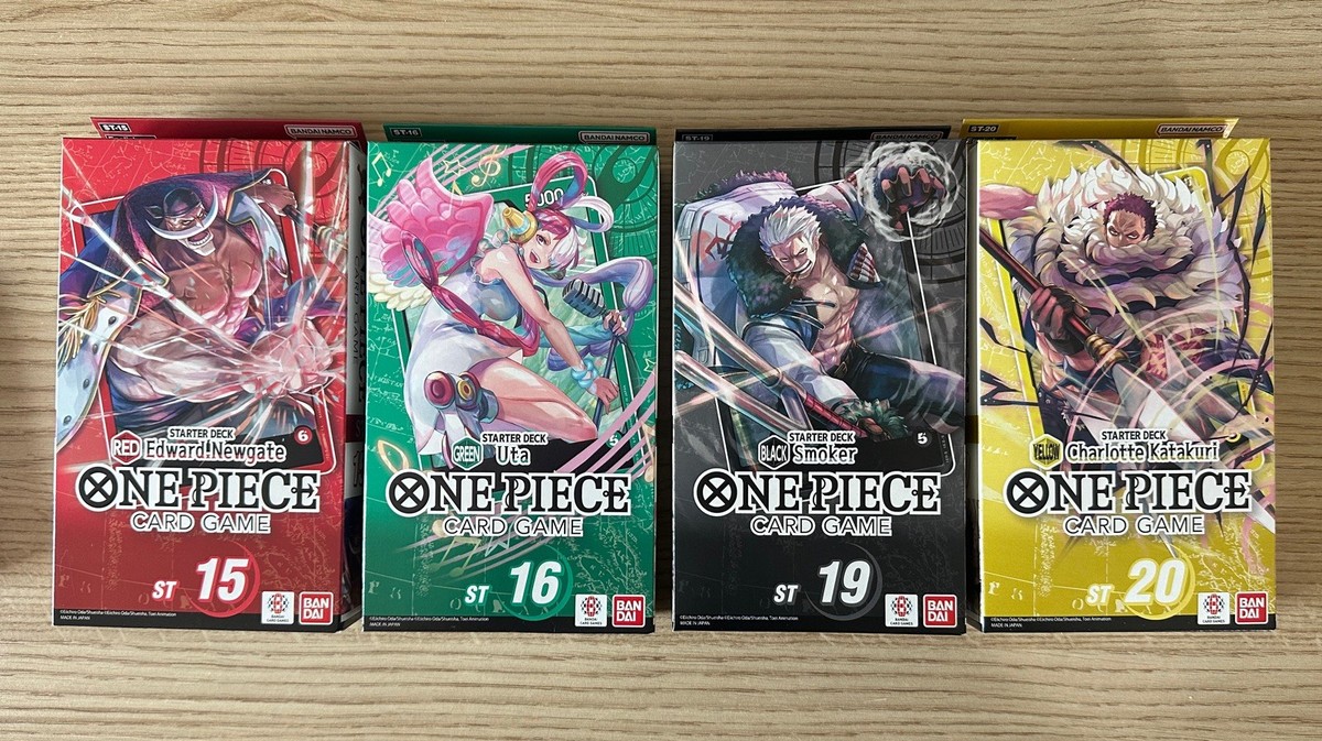 one piece card game english starter deck One Piece Card Game English Starter Decks ST01-ST06, ST13, ST15-ST20 NEW