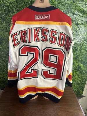 2000-01 Florida Panthers #29 Anders Eriksson Game Used White
