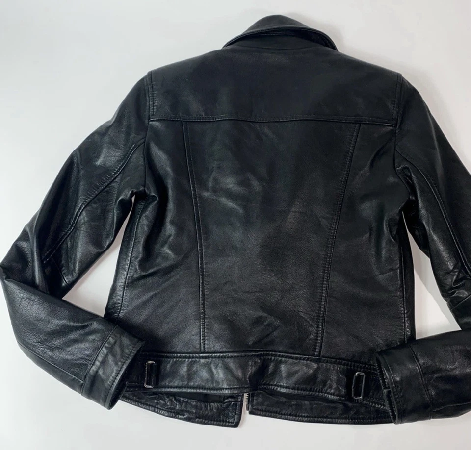 Chaqueta de cuero real Zara Foto 3 de 3