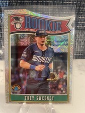 2025 Bowman Chrome Mega Box Mojo Refractor ROYF Die Cut Trey Sweeney RC #ROY-12