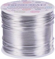 Aluminiumdraht 1,2Mm 116M Eloxiert Schmuck Handwerk Floral Silber