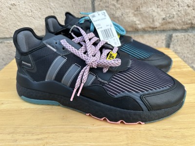 New Adidas x Ninja Nite Jogger 'Time In' Black Pink Blue Men's