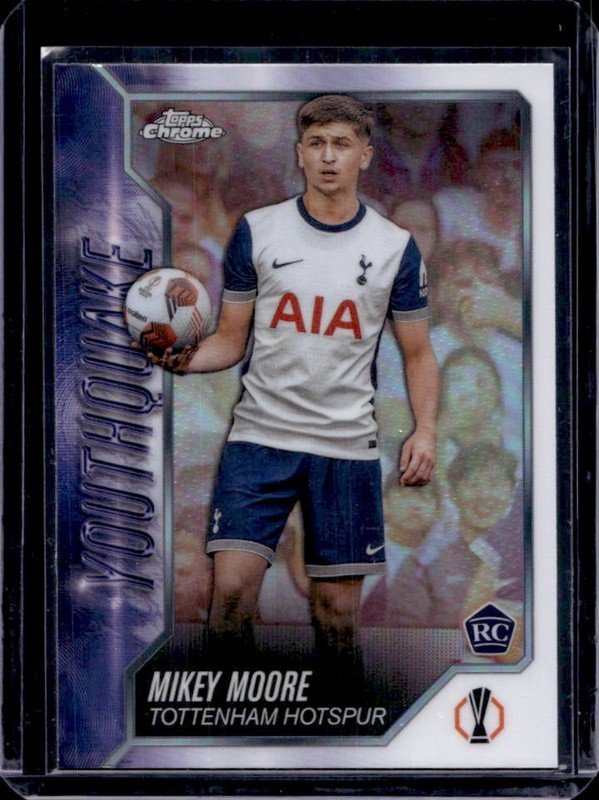 2024-25 Topps Chrome UEFA Mikey Moore Youthquake RC Rookie #YQ-13 Tottenham