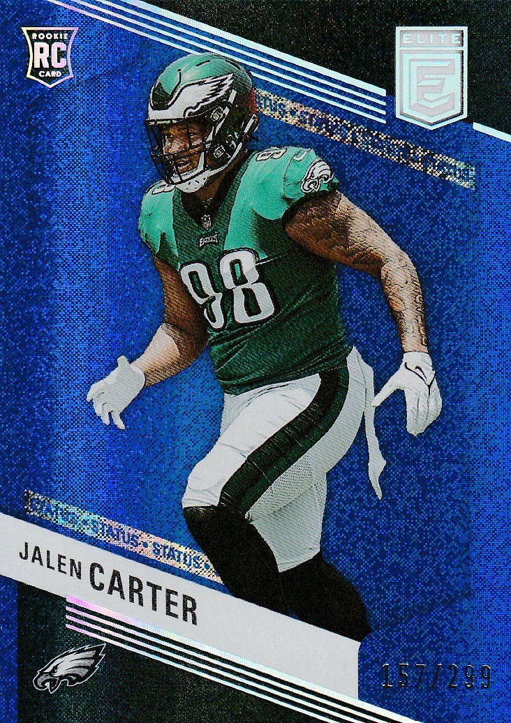 2023 Panini Donruss Elite - Rookies Jalen Carter #148 Status Sparkle /299 (RC)