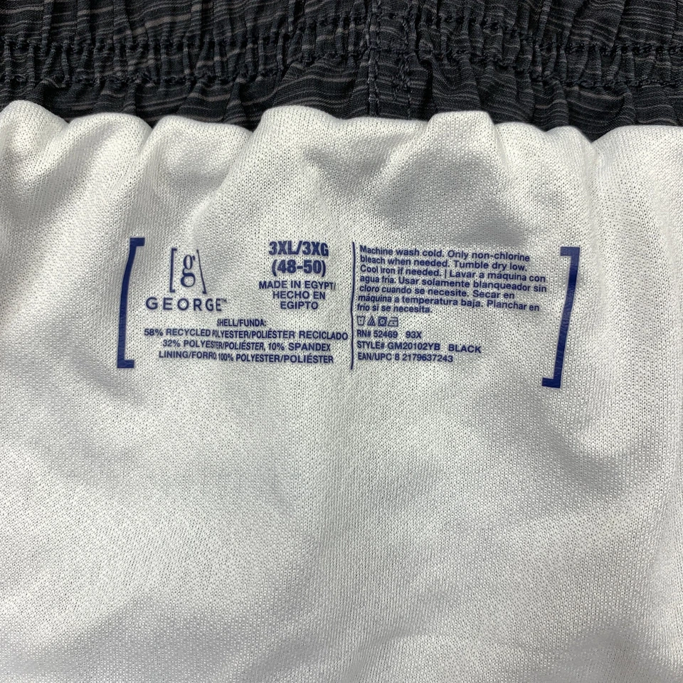 Traje de baño George brezo baúl corto para hombre talla 3XL gris cordón mezcla de polietileno Foto 3 de 4