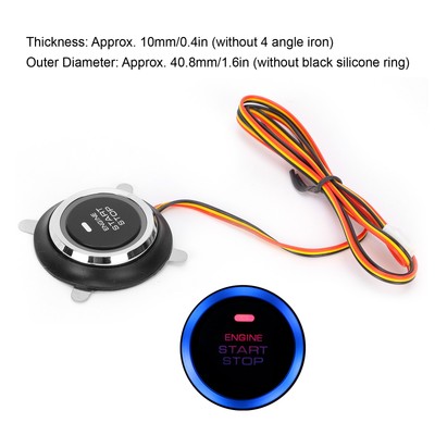 :12V Engine Start Stop Push Button Keyless Entry Ignition Starter Switch