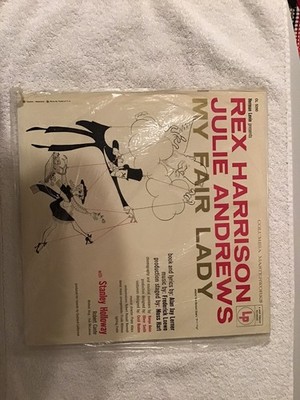 Rex Harrison Julie Andrews   My Fair Lady LP Columbia Records Broadway Cast