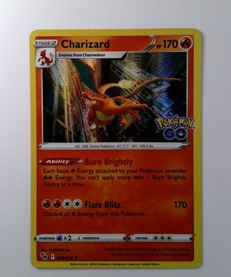 Pokmon TCG Charizard HOLO 010/078 Pokemon GO NM 010/078
