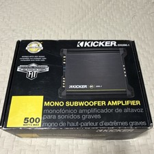 KICKER DX250.1 Mono Channel Subwoofer Amplifier 250W RMS Power MPN DX250.1