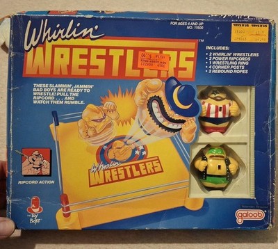 New 1991 WHIRLIN' WRESTLERS GALOOB COMPLETE GAME FEARSOME FRED D.J. DAGGS
