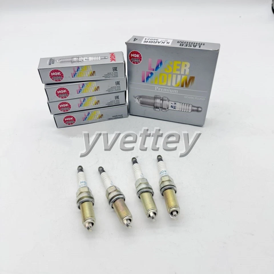 4x NGK 96024 Laser Iridium Spark Plug ILKAR8H6 For Subaru Forester and WRX OEM - Изображение 4 из 4