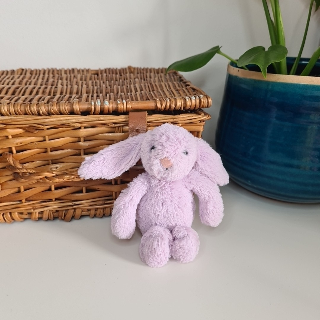 Jellycat Tiny Hyacinth Bashful Bunny - Baby Little Lilac Purple