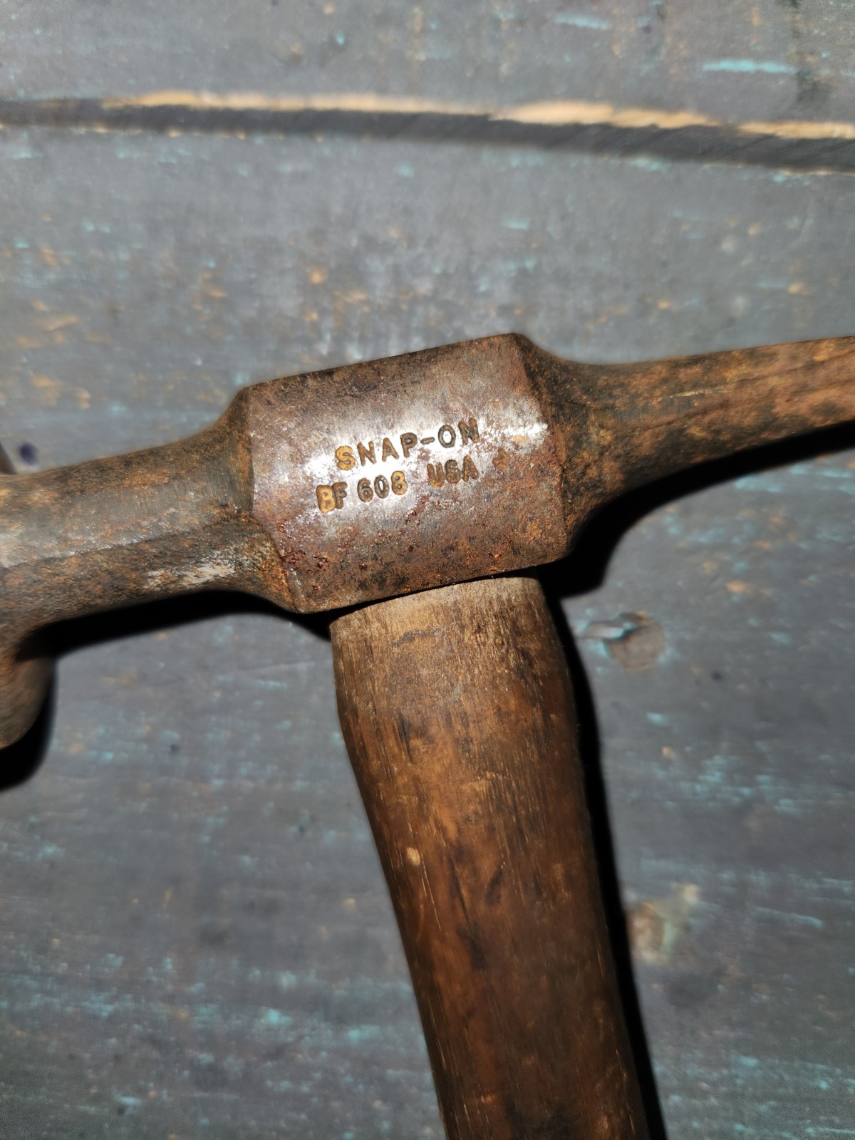 SNAP-ON TOOLS BF 608 Short Curve Auto Body Hammer MADE IN USA