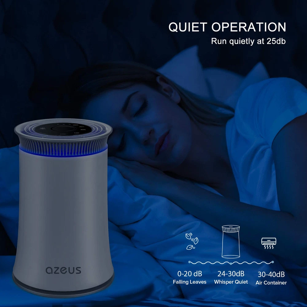 Home Air Purifier for Pets Hair Dust Covering 843 Sq Ft with H13 HEPA Filter  