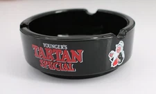 Vintage Marketing Ashtray Glass MCM Younger's Tartan Special