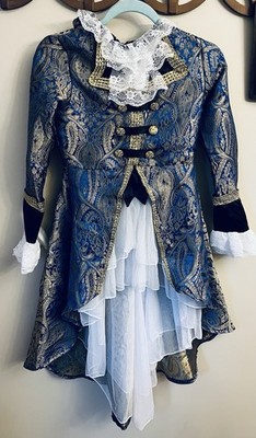 Chasing Fireflies Girls Size 12 Brocade Pirate Costume Halloween Dress Coat