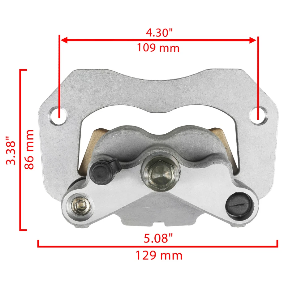 Rear Left Right Brake Caliper w/ Pads for Polaris General 4 1000 2016 2017-2022 - Image 3 of 4