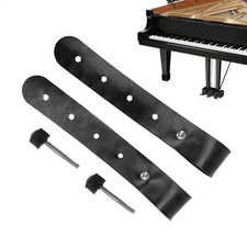 Piano Stand Straps 2-piece PU Leather Adjustable Fixing Ties Keyboard Locking