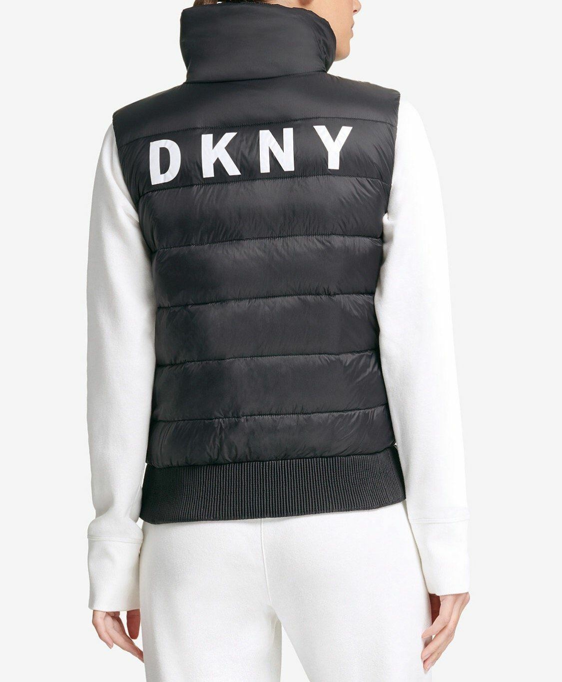 DKNY Sport Asymmetrical-Zip Down-Filled 