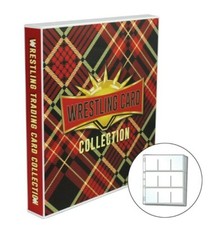 WWE Themed Trading Card Storage Kit - Includes Case and 20 Card Pages