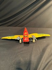 1930s Marx U.S. Mail 990-5 Tin Wind-Up Twin Engine Airplane Toy   Rare VTG