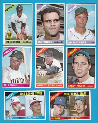 1966 TOPPS original BASEBALL CARDS U - YOU Pick A PLAYER CHOICE  - 1 to 250