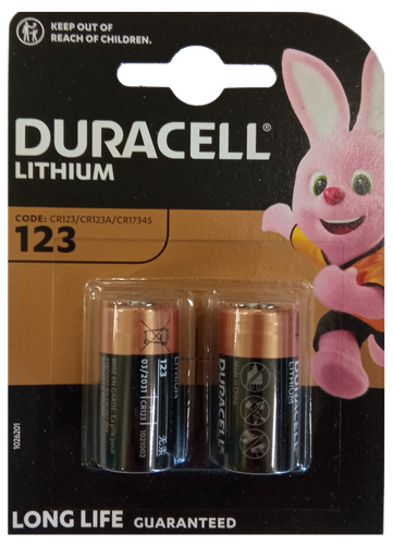 10 BATTERIE LITIO CR123A DL123 123 3V SENSORE ANTIFURTO MEMO PANASONIC PILE PILA