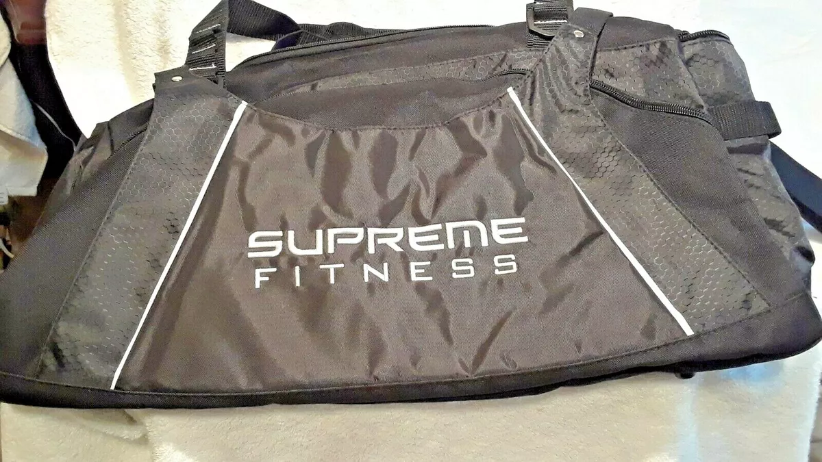 BLACK "SUPREME FITNESS" GYM BAG