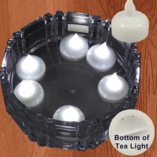 FREESH 18X Waterproof LED Floating Tealight Flameless Candle Wedding Party WHITE