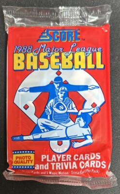 1988 Score Baseball Pack George Brett Royals HOF Top Keith Miller Mets Rookie Ba